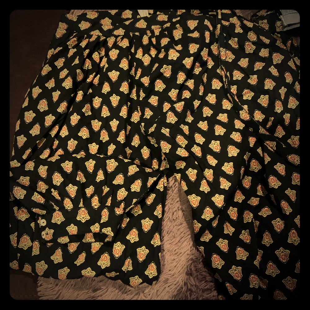 Harem pants with cuffs